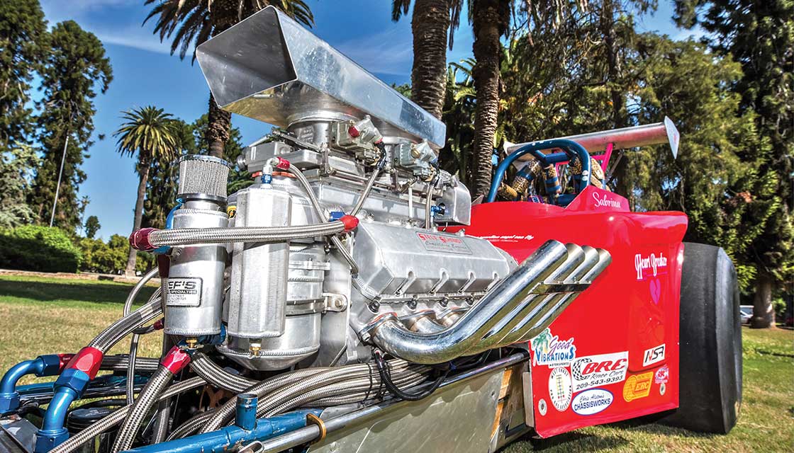 585 CID BIG BLOCK CHEVY DRAG CAR  “SABRINA CAPPS”
