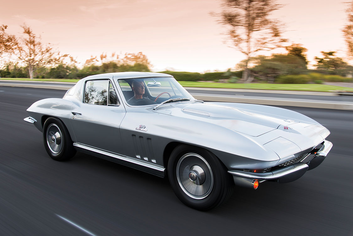 1966 Silver Pearl Corvette