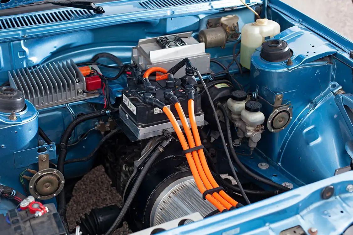 1980 Subaru Brat engine bay